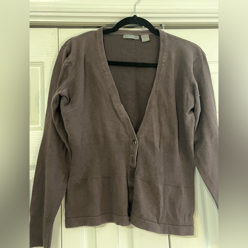 Brown Cardigan. Kersh Essentials. Size XL.